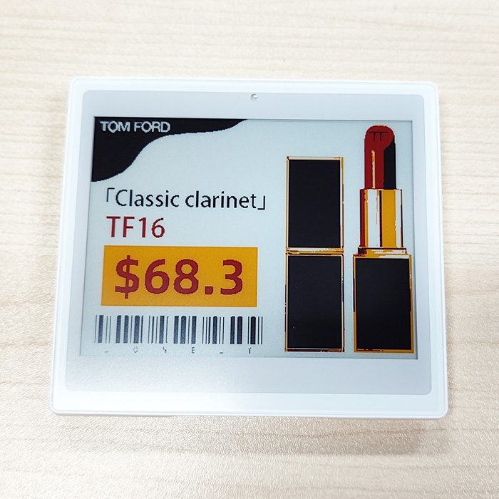 4.2インチ 4色電子小売ラベルディスプレイ カラー ブラック ホワイト 赤 黄