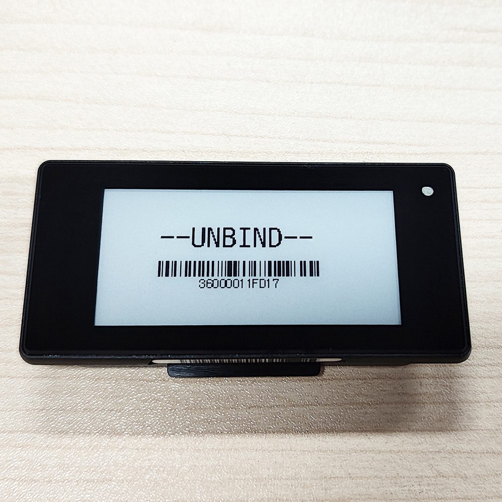ブラックシェル 2.13 インチ電子棚ラベル